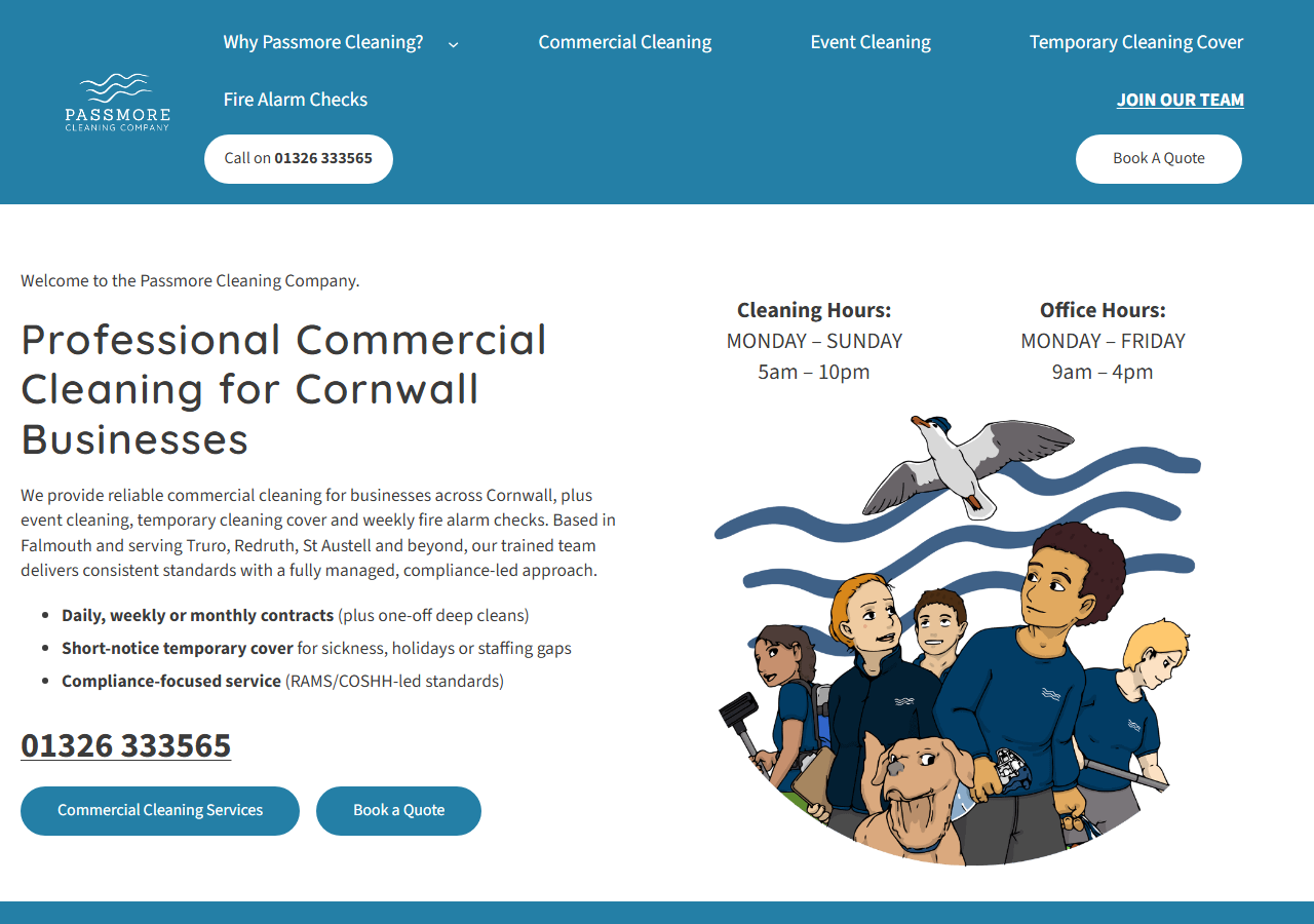 Klarwerk Service Website-Vorschau
